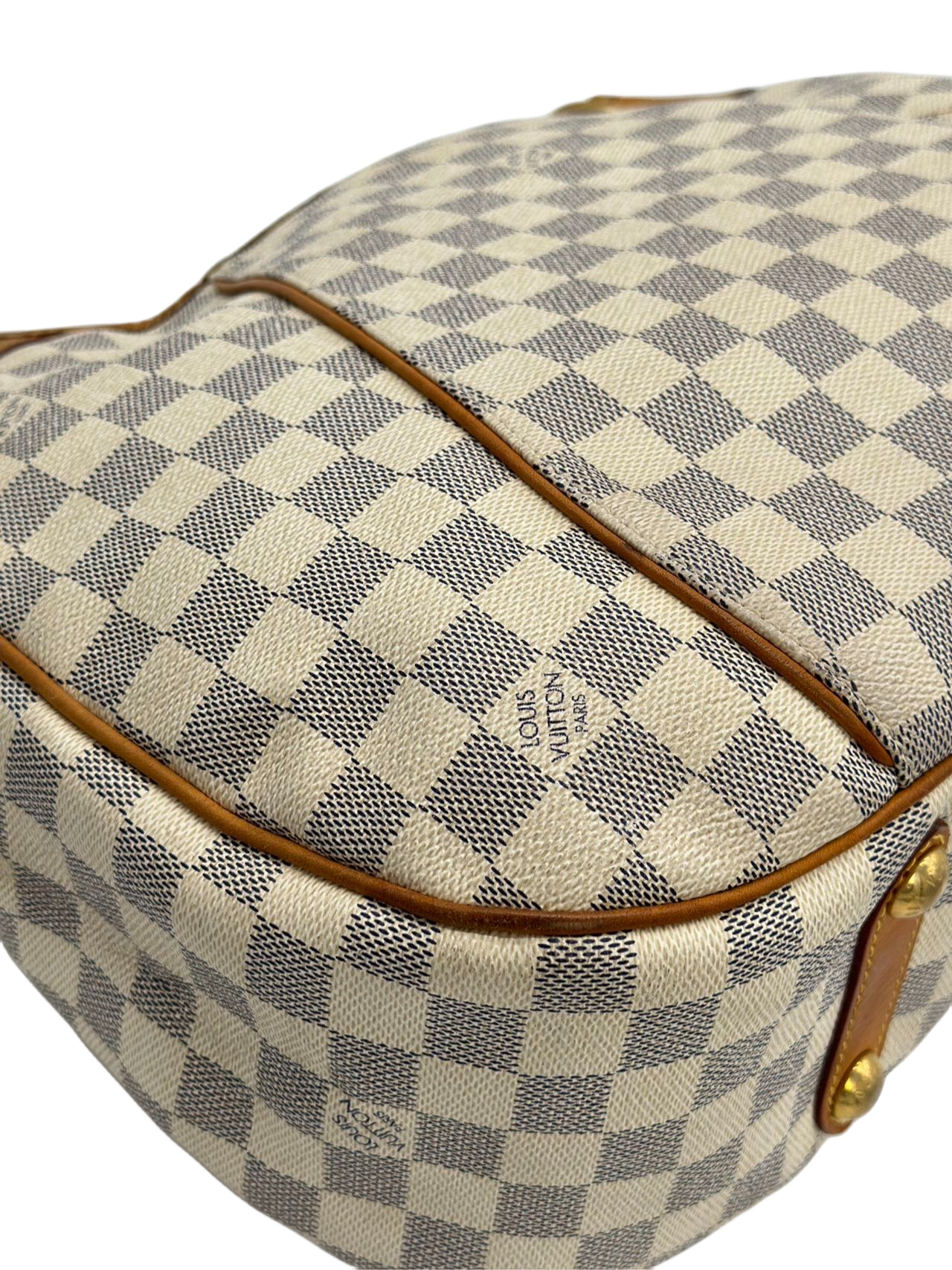 Preloved Louis Vuitton Damier Azur Galliera MM Shoulder Bag Totes