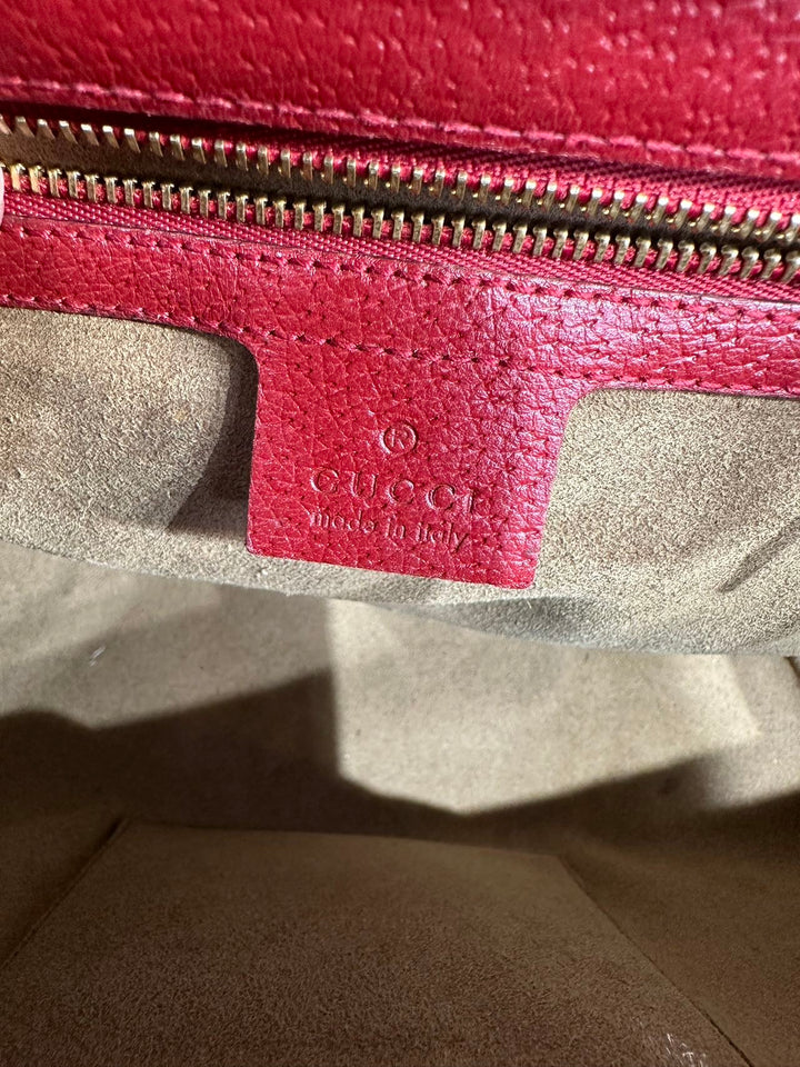 Gucci GG Logo Supreme Large Padlock Shoulder Bag