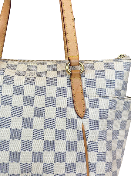 Preloved Louis Vuitton Damier Azur Totally PM Shoulder Bag Totes