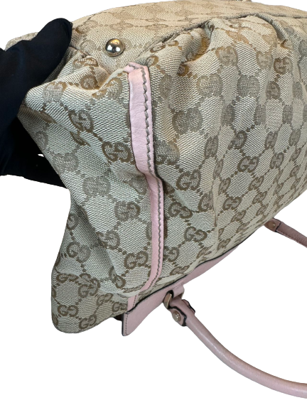 Pre-Owned Gucci GG Logo Supreme Large Totes Shoulder Bag