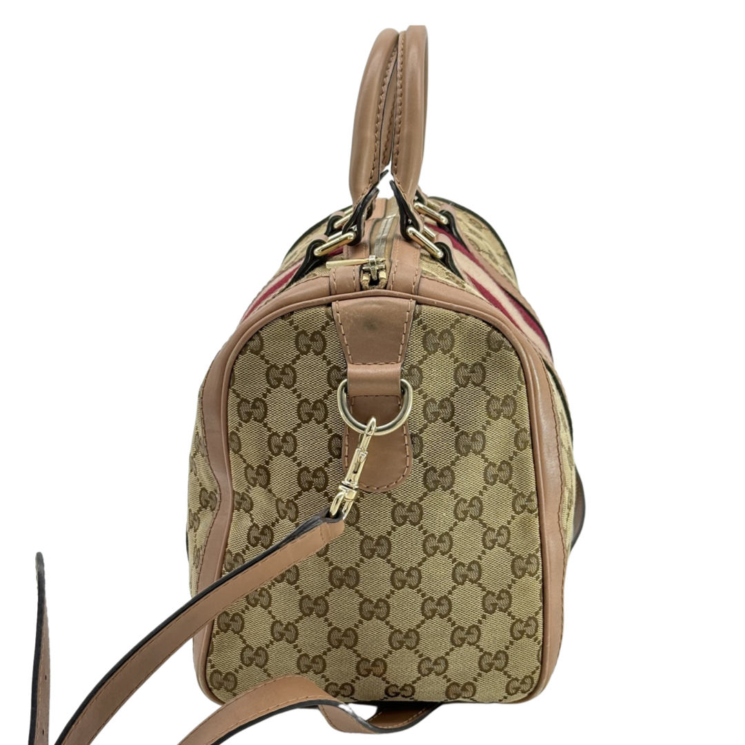 Pre-Owned Gucci GG Logo Supreme Boston Bag Shoulder Bag
