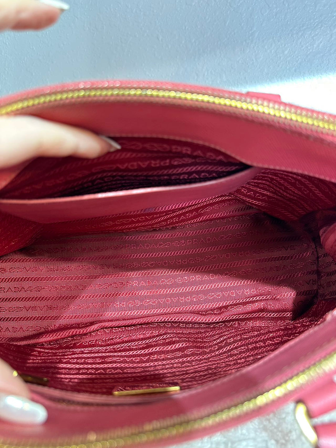 Prada pink Saffiano Leather Shoulder bag