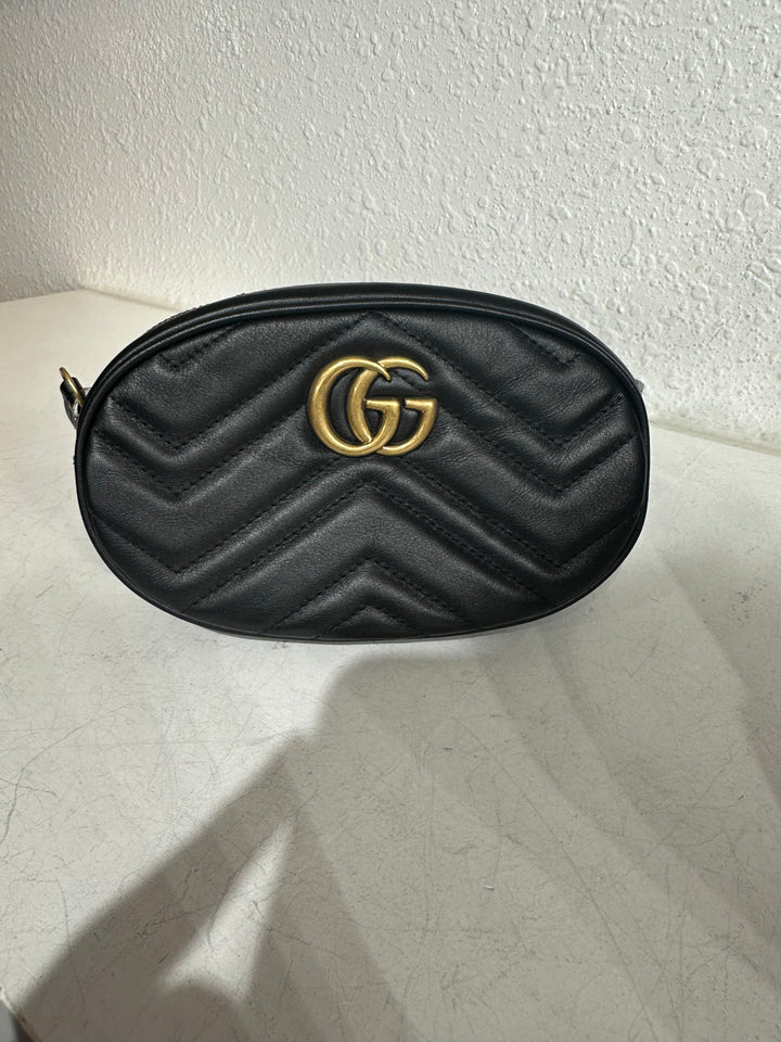 Gucci Black Leather belt bag