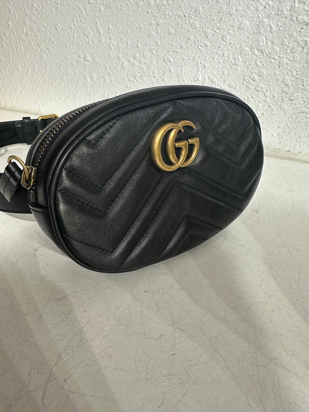 Gucci Black Leather belt bag