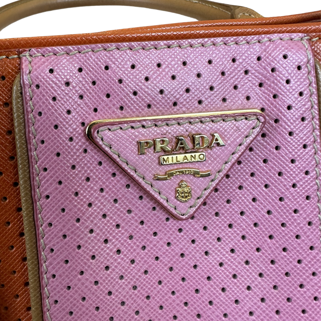 Pre-owned Prada Medium Saffiano Lux Handbag Satchel
