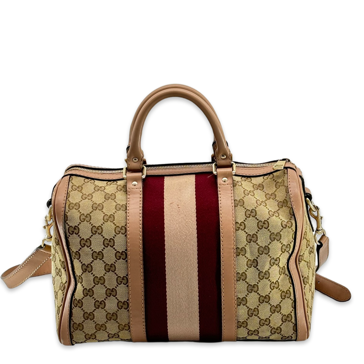 Pre-Owned Gucci GG Logo Supreme Boston Bag Shoulder Bag