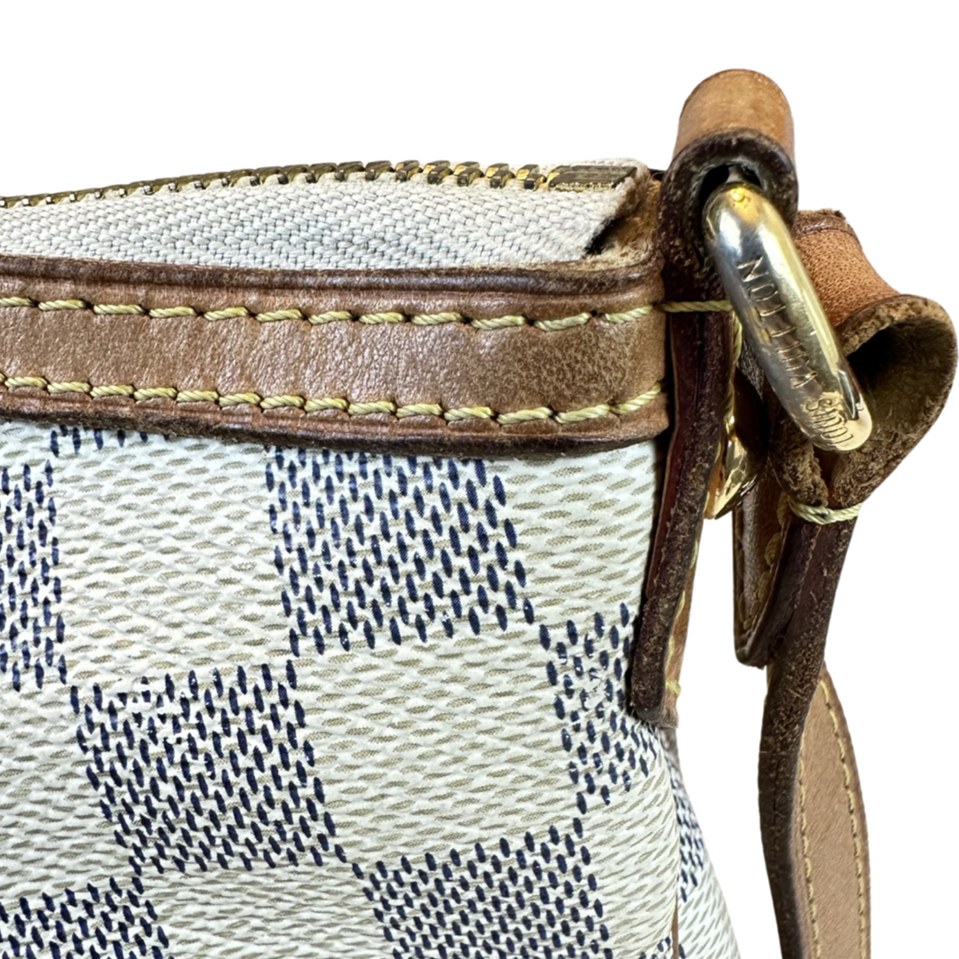 Pre-Owned Louis Vuitton Damier Azur Siracusa PM Crossbody