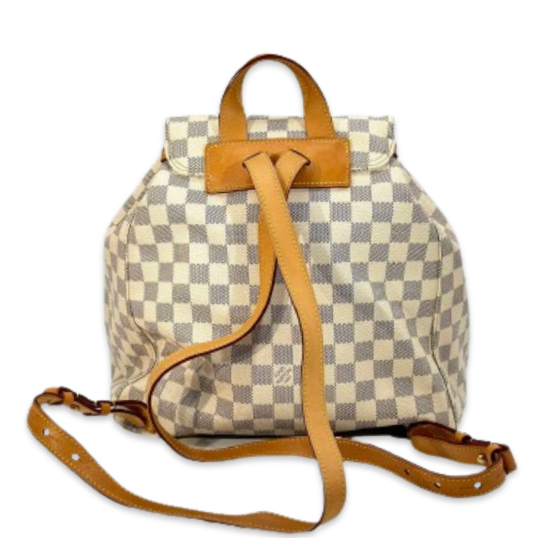 Pre-Owned Louis Vuitton Damier Azur Sperone GM Backpack
