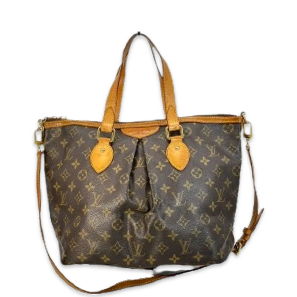 Louis Vuitton Size Brown/Tan Monogrammed Leather Designer Purse – Another  Season Consignments