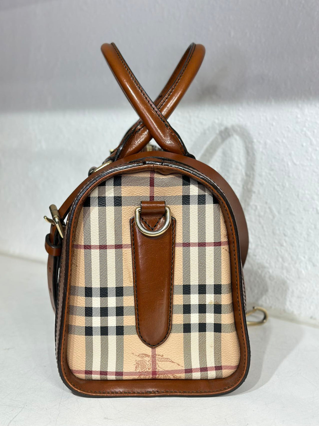 Burberry Signature Logo Boston Shoulder Bag Crossbody