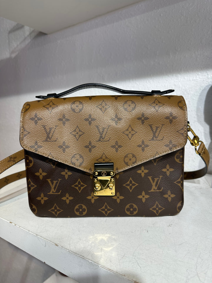 Louis Vuitton Reversible Metis Shoulder Bag Crossbody