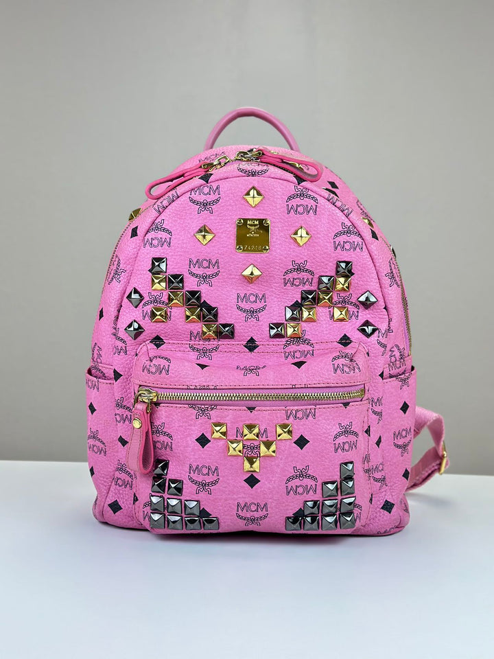 MCM Pink Leather Back