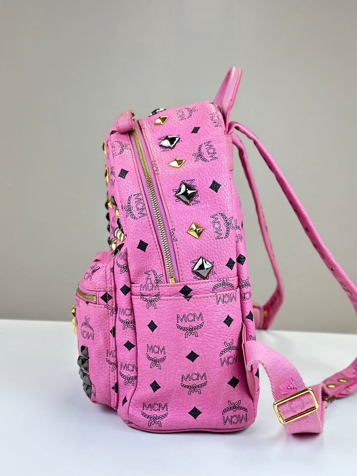 MCM Pink Leather Back