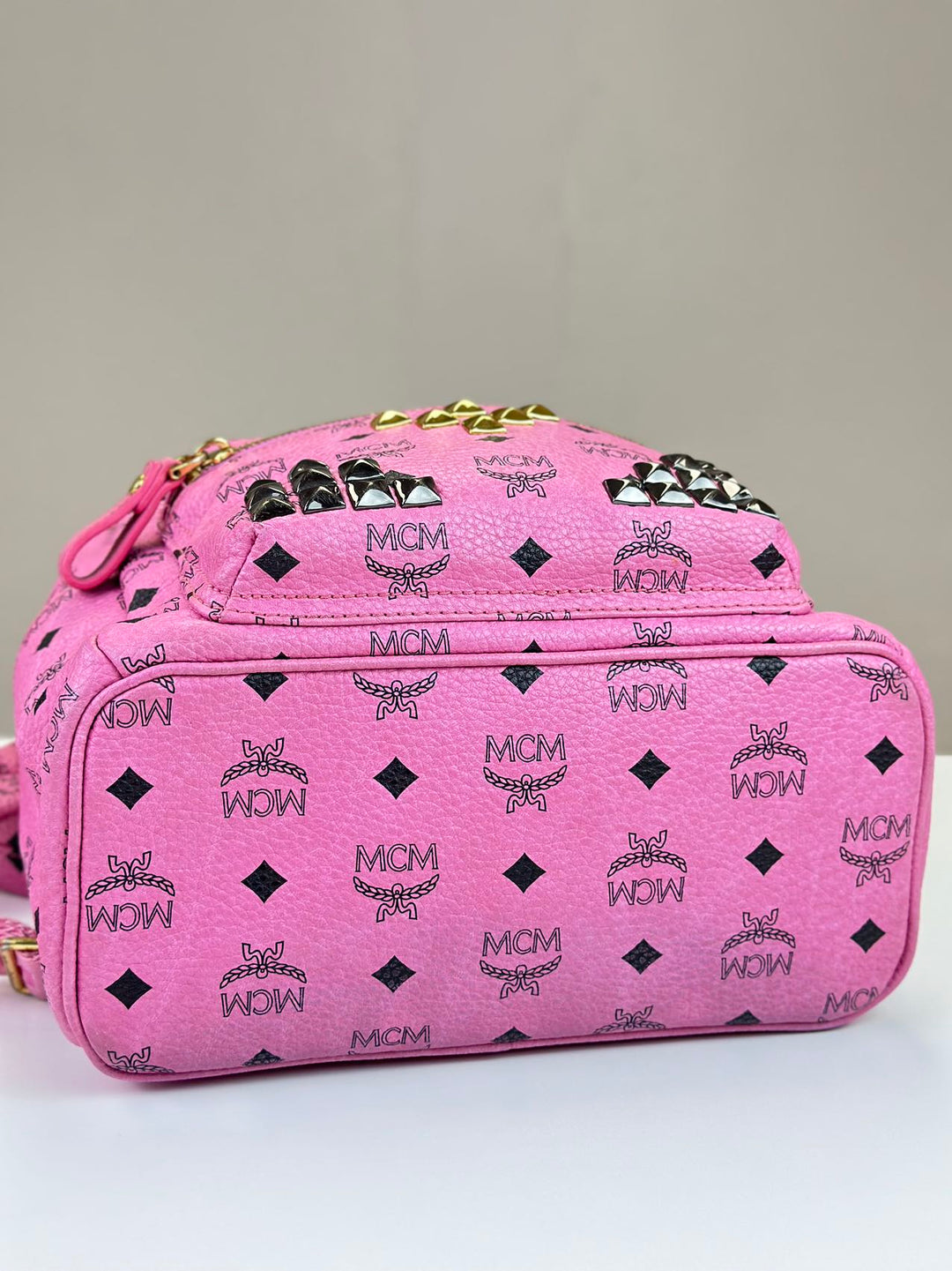 MCM Pink Leather Back