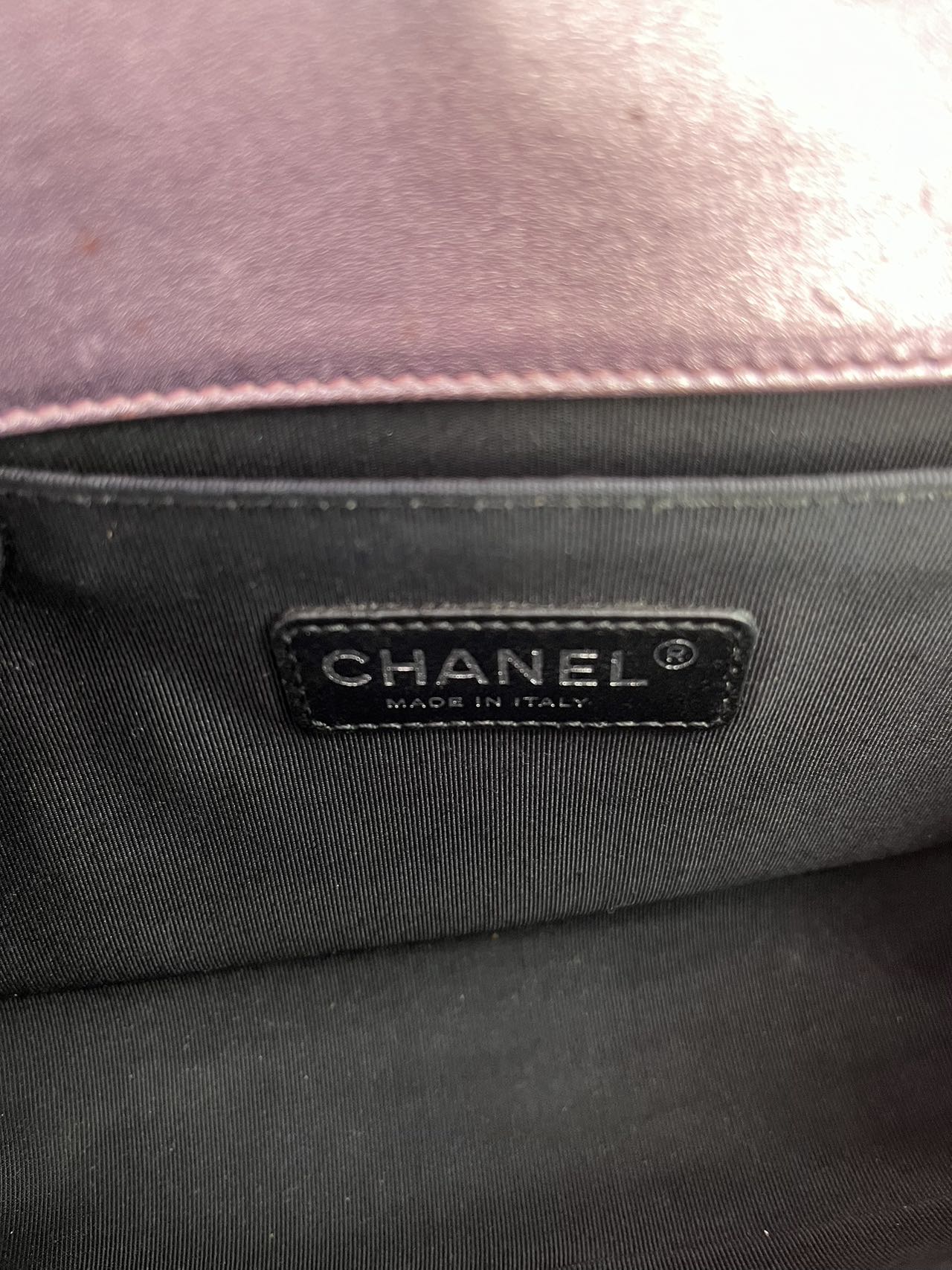 Preloved Chanel Metallic Boy Bag Shoulder Bag Crossbody
