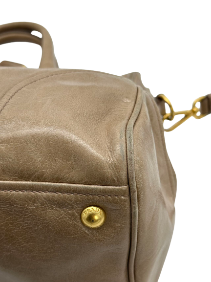 Preloved Prada Leather Shoulder bag Crossbody Satchel
