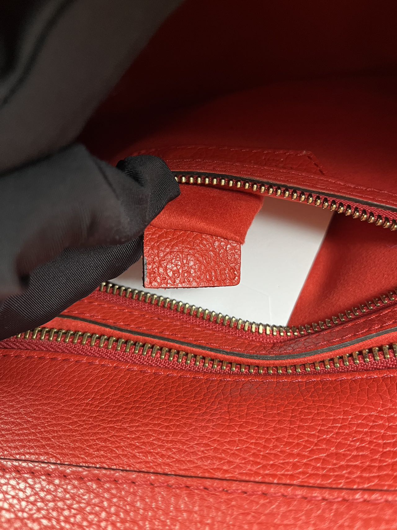 Preloved Celine Red Leather Mini Luggage Totes Shoulder Bag