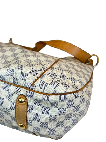 Preloved Louis Vuitton Damier Azur Galliera MM Totes Shoulder Bag