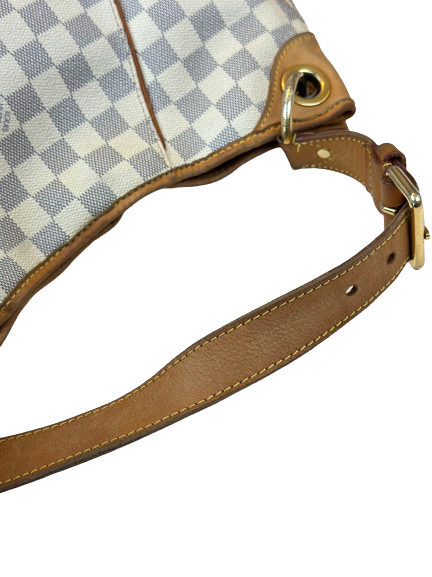 Preloved Louis Vuitton Damier Azur Galliera MM Totes Shoulder Bag