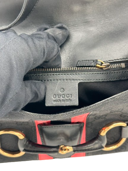 Preloved Gucci GG Logo Printed Shoulder Bag Totes