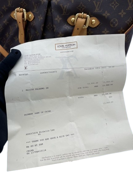 Preloved Louis Vuitton Monogram Canvas Palermo GM Totes Shoulder Bag