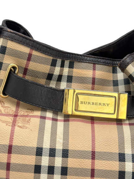 Pre-Owned Burberry Signature Logo Shoulder Bag Totes