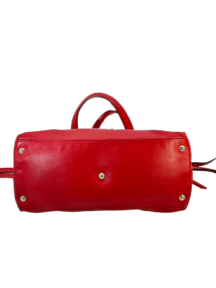 Preloved Gucci GG Logo Red Leather Soho Shoulder Bag Crossbody