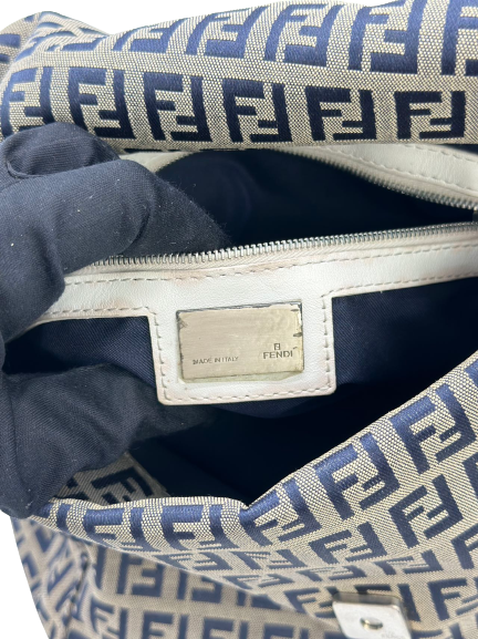 Preloved Fendi F Signature Logo Shoulder Bag Totes