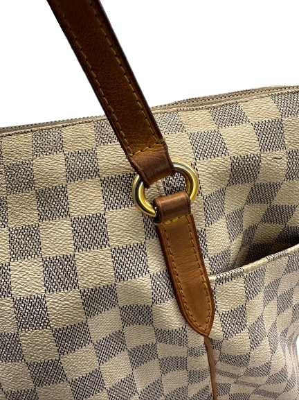 Preloved Louis Vuitton Damier Azur Totally MM Tote Shoulder Bag
