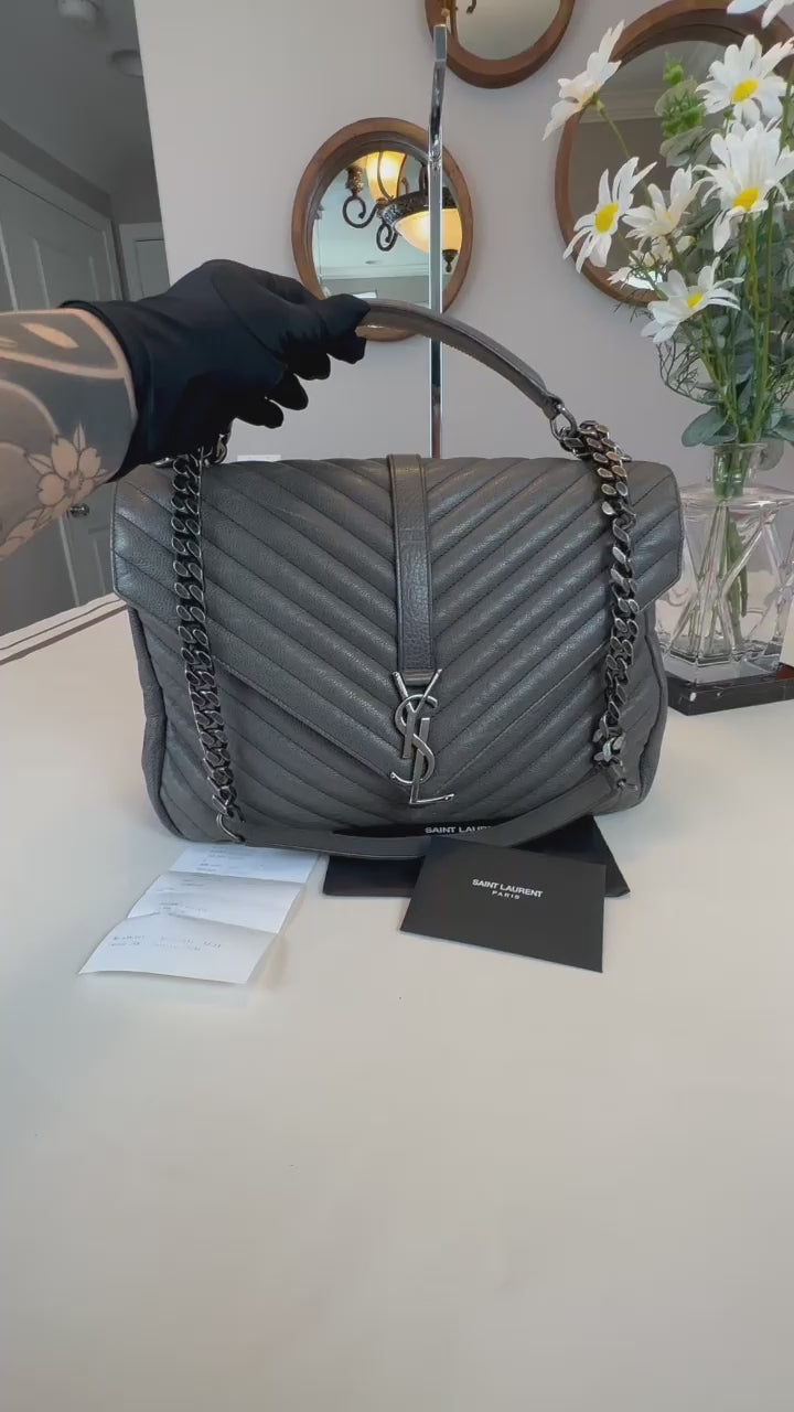 Pre-Owned Saint Laurent Large College Shoulder Bag Crossbody
