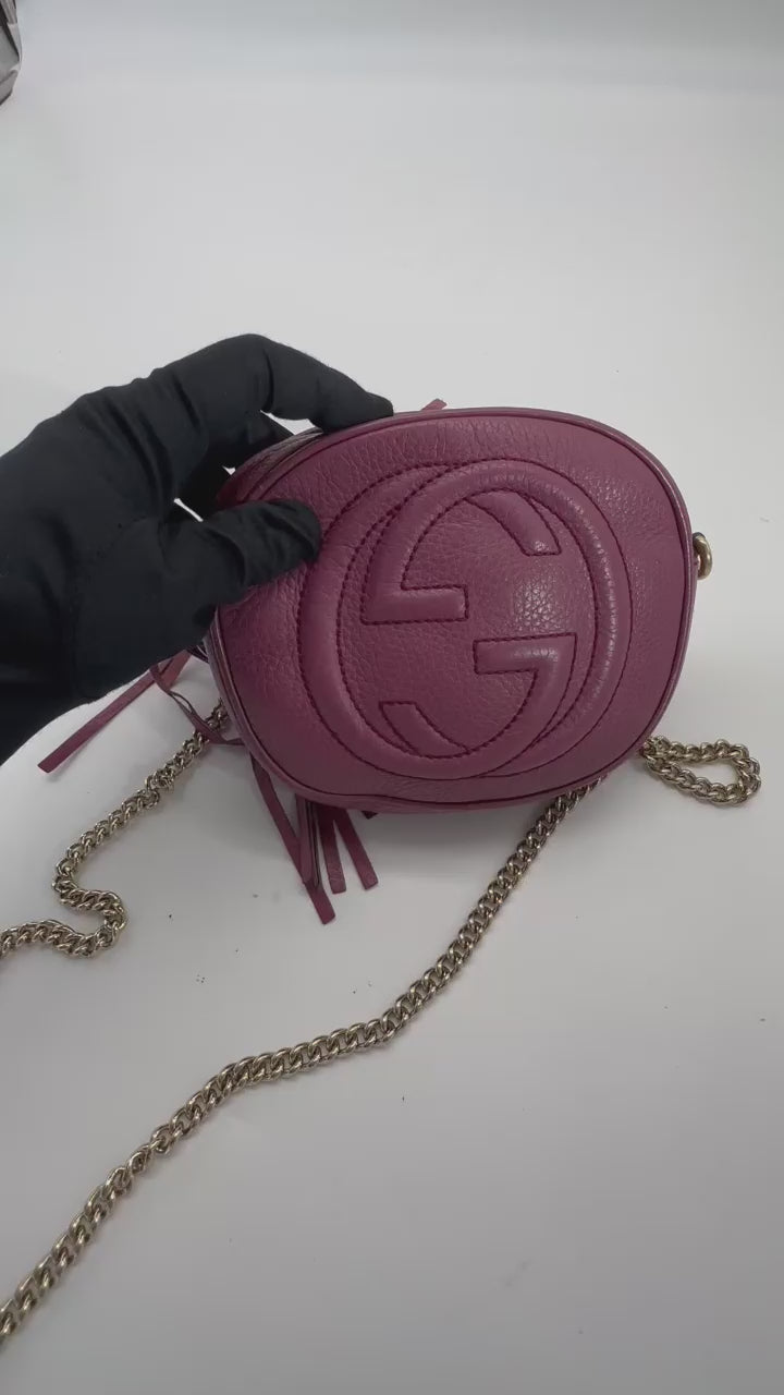 Pre-Owned Gucci GG Logo Soho Bag Crossbody Shoulder Bag