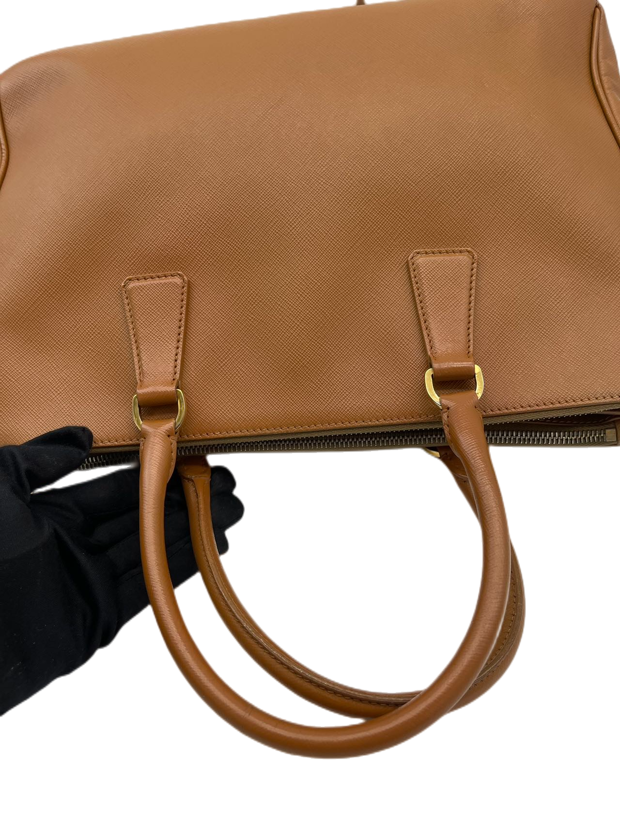 Preloved Prada Saffiano Lux Medium Tote Satchel