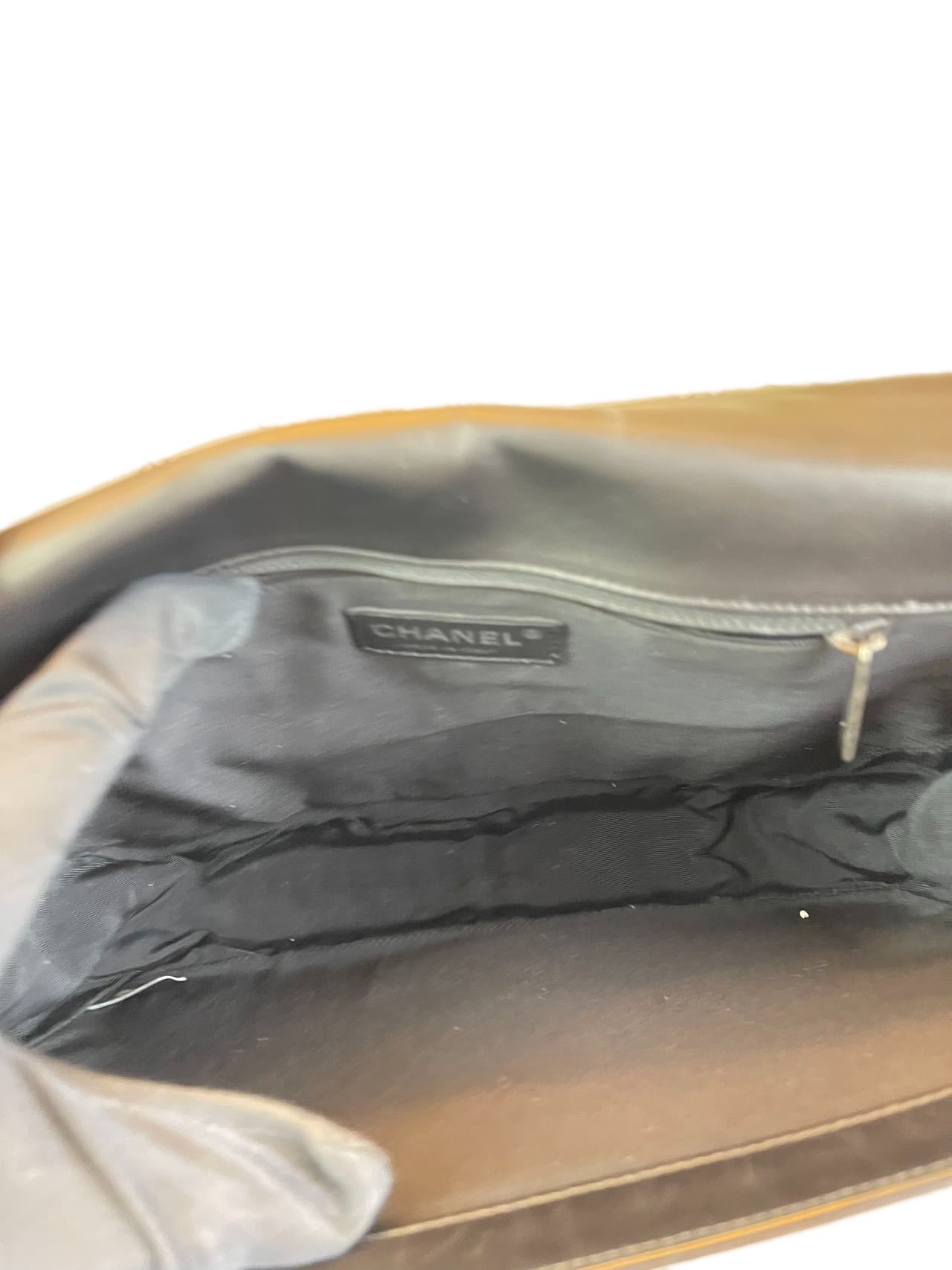 Preloved Chanel Black Leather XL Boy Bag Shoulder Bag