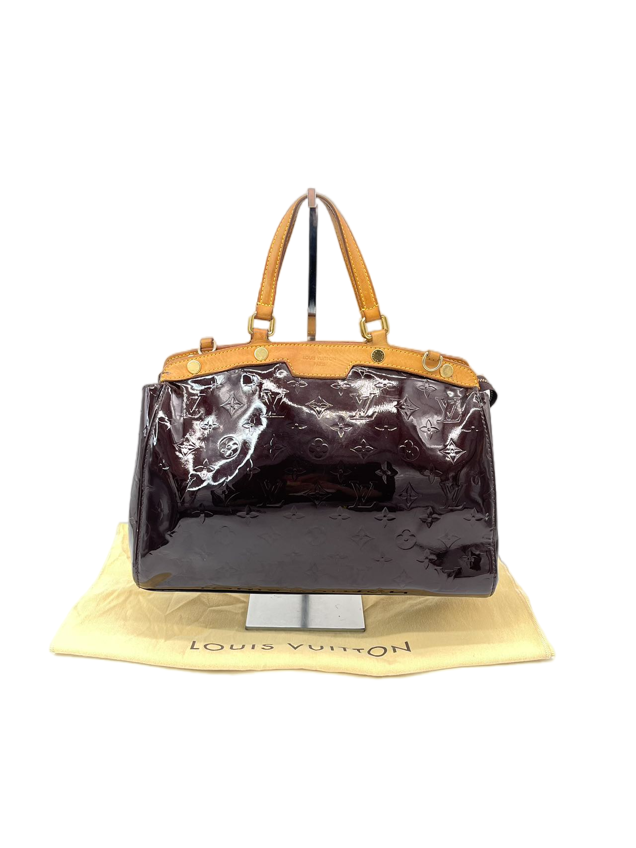 Preloved Louis Vuitton Patent Leather Brea Satchel