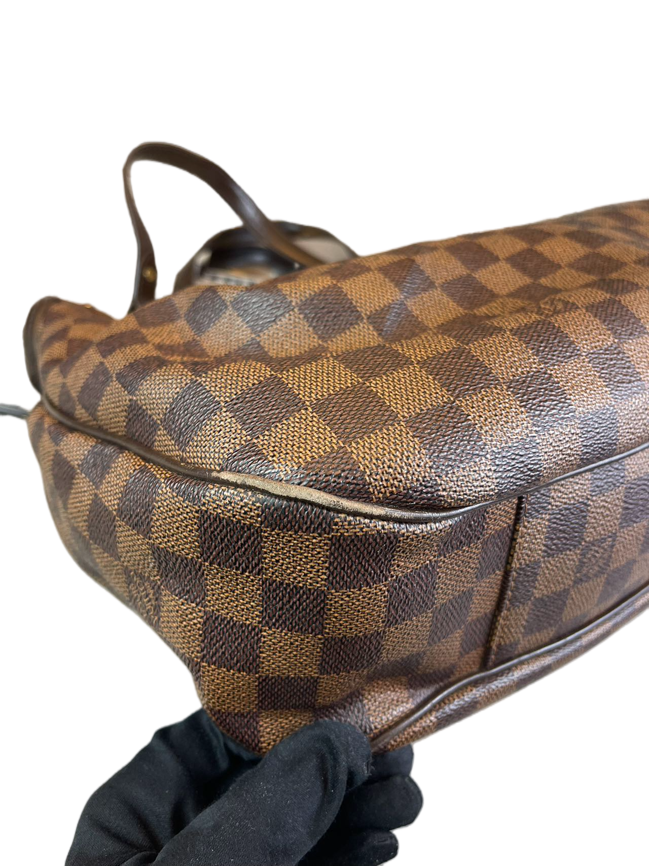 Preloved Louis Vuitton Damier Ebene Evora Shoulder Bag