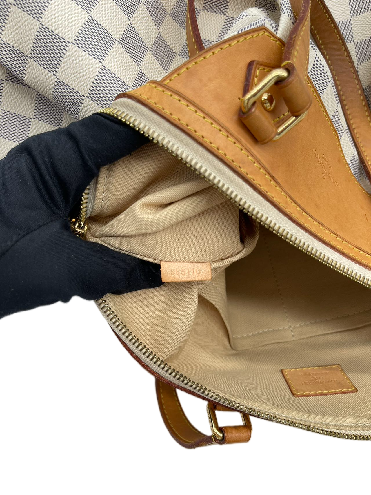 Preloved Louis Vuitton Damier Azur Siracusa Shoulder Bag
