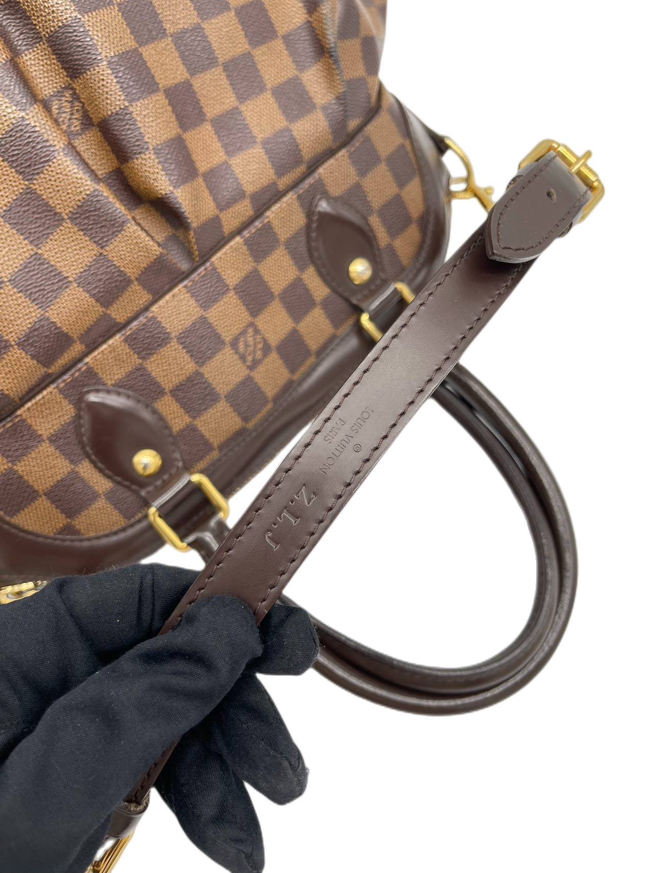 Preloved Louis Vuitton Damier Ebene Trevi PM Shoulder Bag