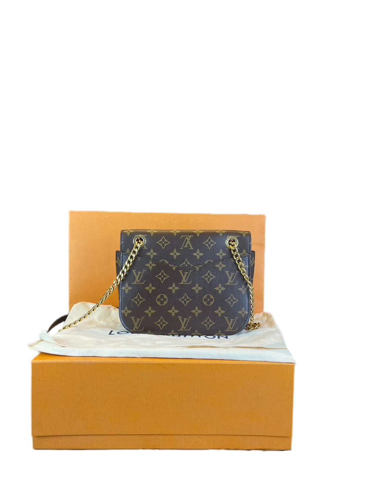Preloved Louis Vuitton Monogram Canvas Passy MM Shoulder Bag