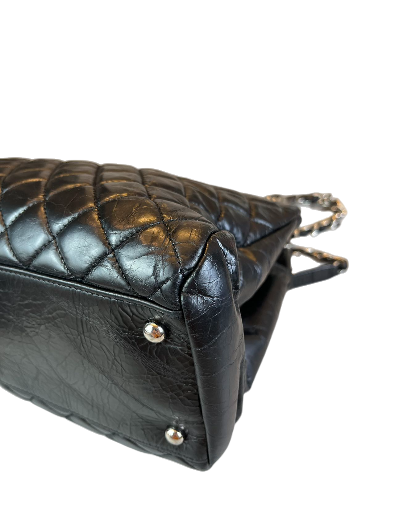 Preloved Chanel Black Large Just Mademoiselle Shoulder Bag Totes