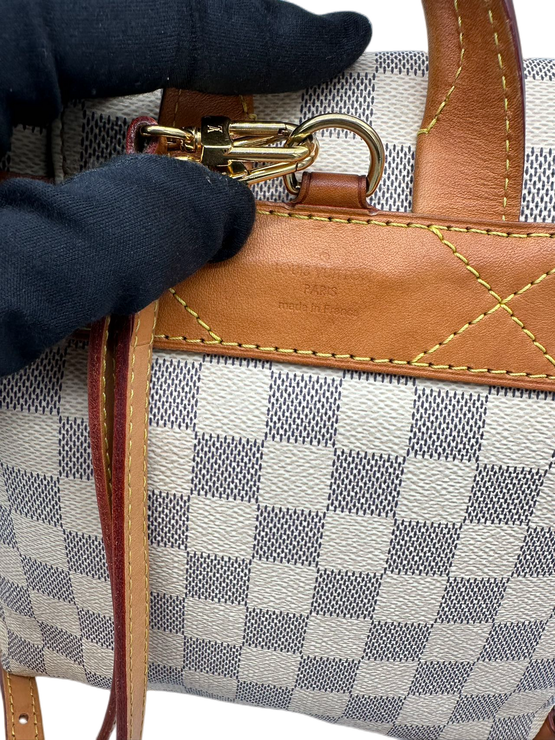 Pre-Owned Louis Vuitton Damier Azur Sperone BB Backpack – TheLuxuryStore