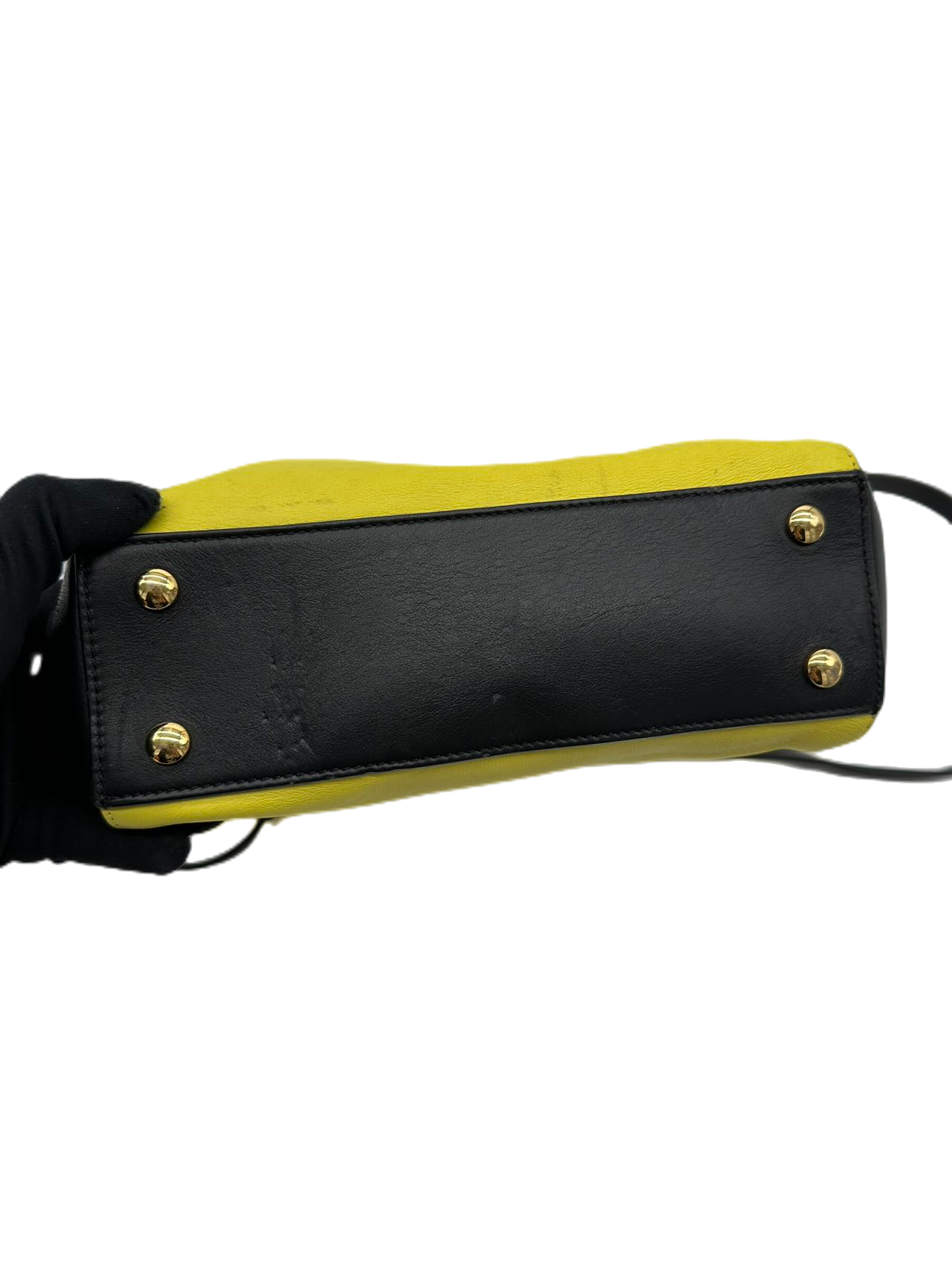 Versace Tri-Color Leather Shoulder Bag Crossbody