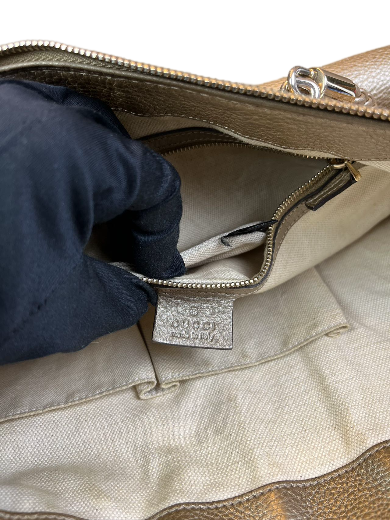 Preloved Gucci Large Leather Totes Shoulder Bag