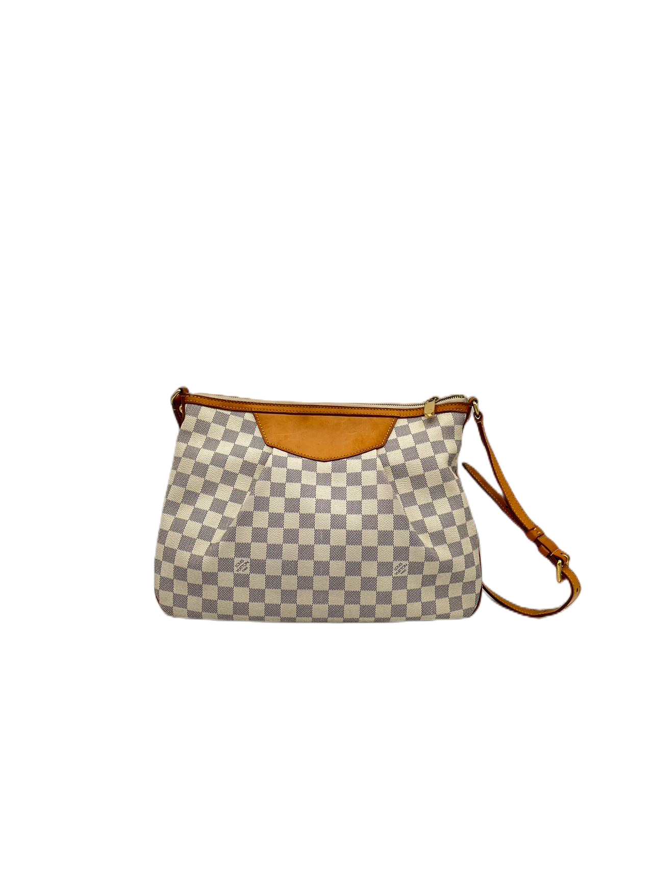 Preloved Louis Vuitton Damier Azur Siracusa MM Shoulder Bag