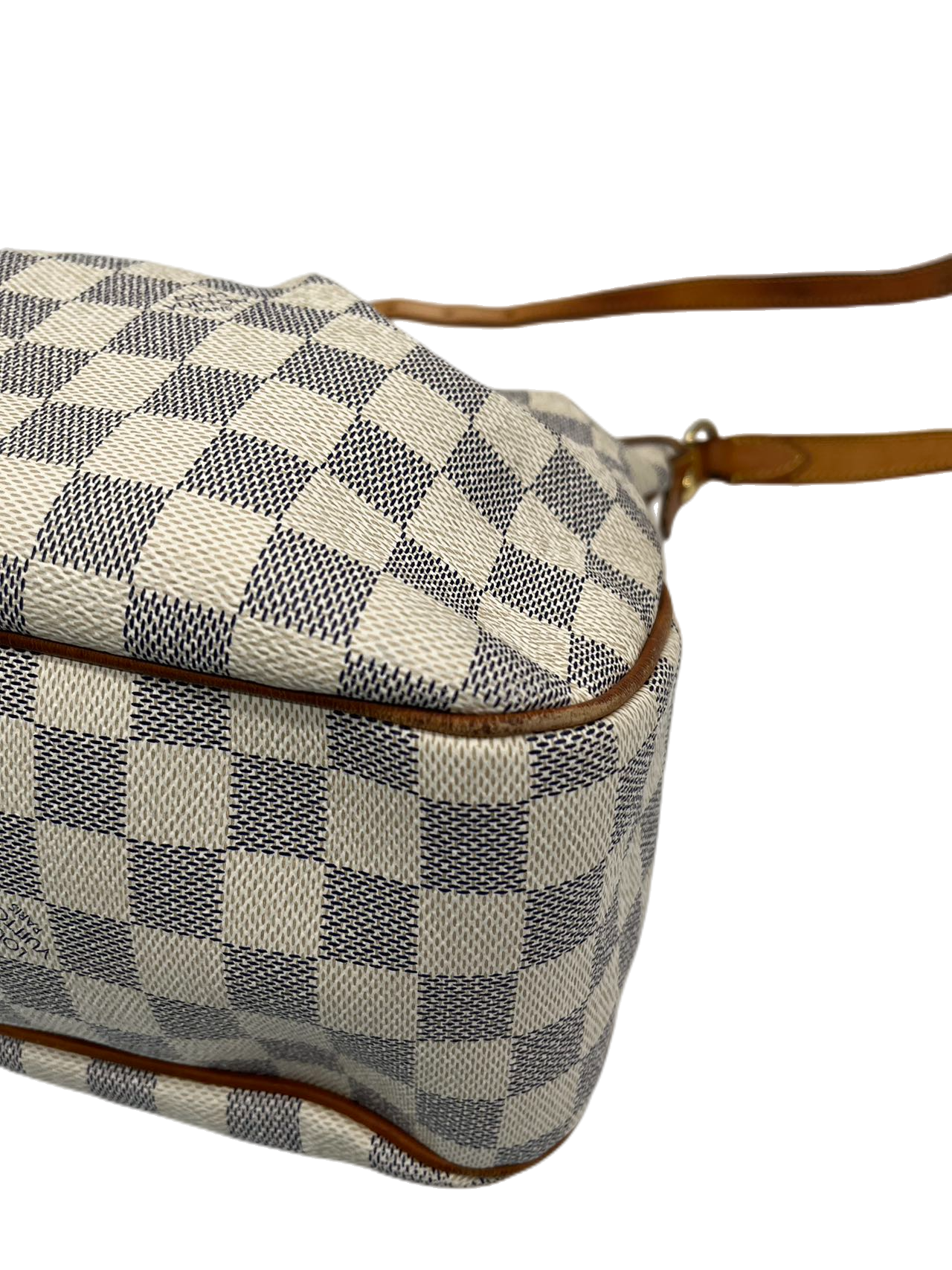 Preloved Louis Vuitton Damier Azur Siracusa MM Shoulder Bag