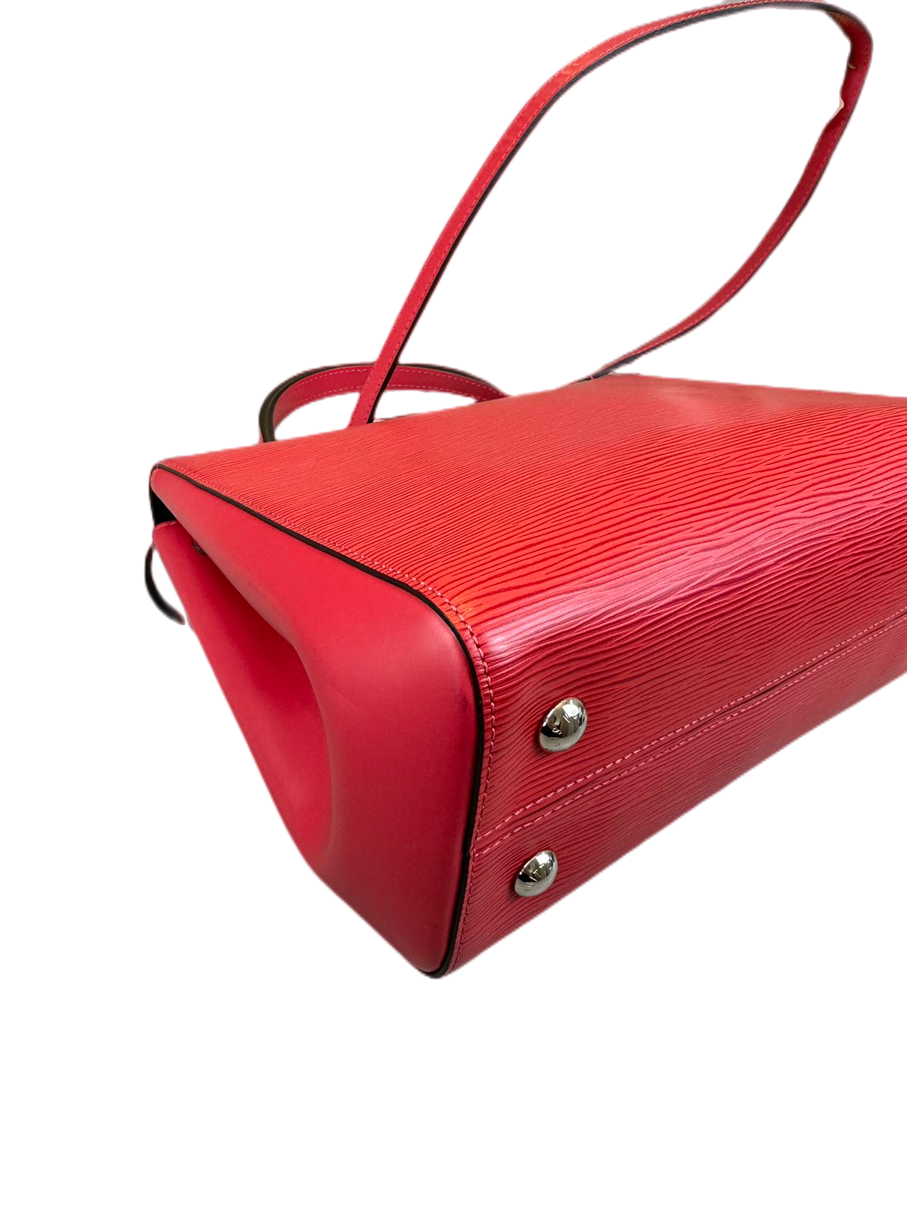 Preloved Louis Vuitton Red Epi Cluny MM Shoulder Bag
