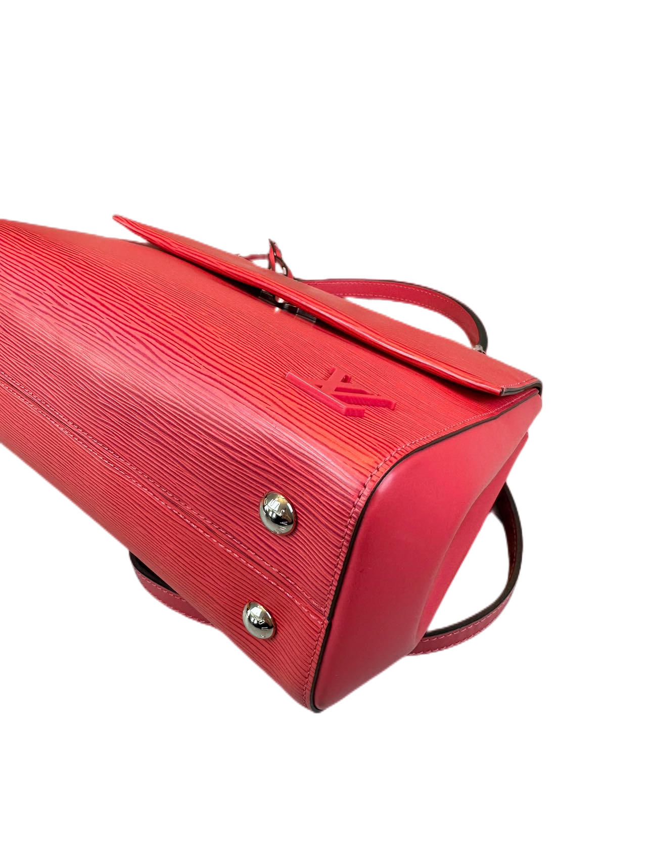 Preloved Louis Vuitton Red Epi Cluny MM Shoulder Bag