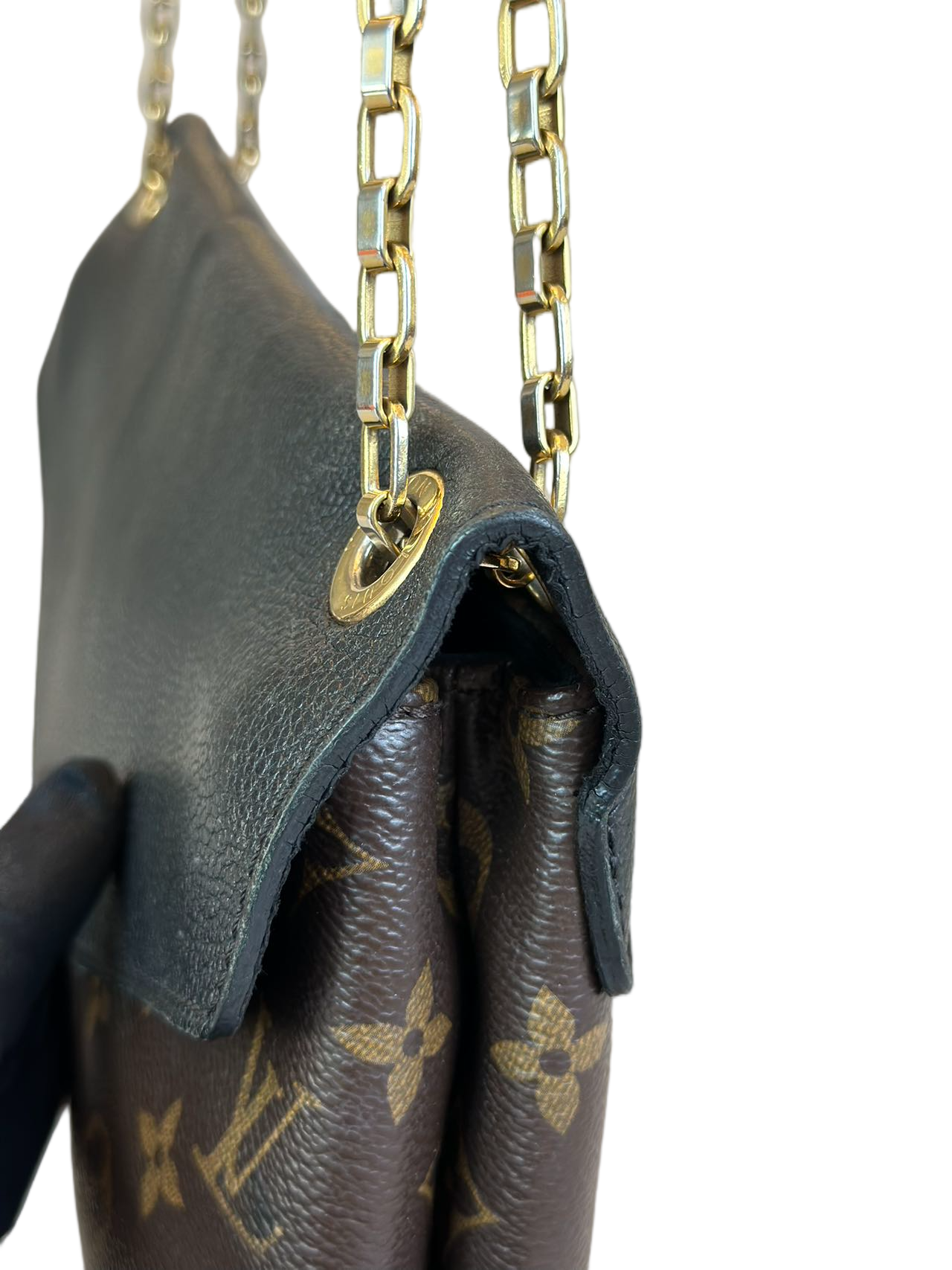 Preloved Louis Vuitton Monogram Canvas Pallas Chain Shoulder Bag