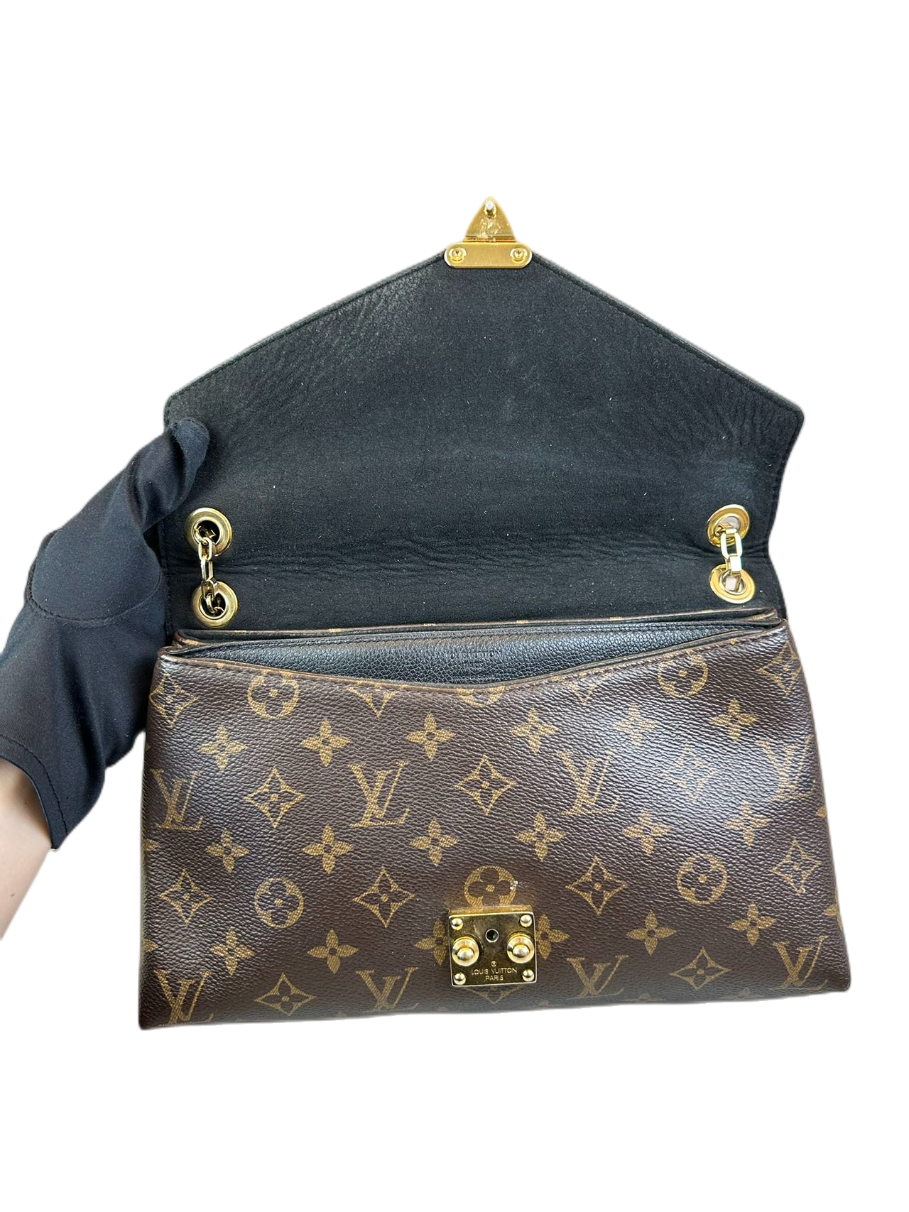 Preloved Louis Vuitton Monogram Canvas Pallas Chain Shoulder Bag