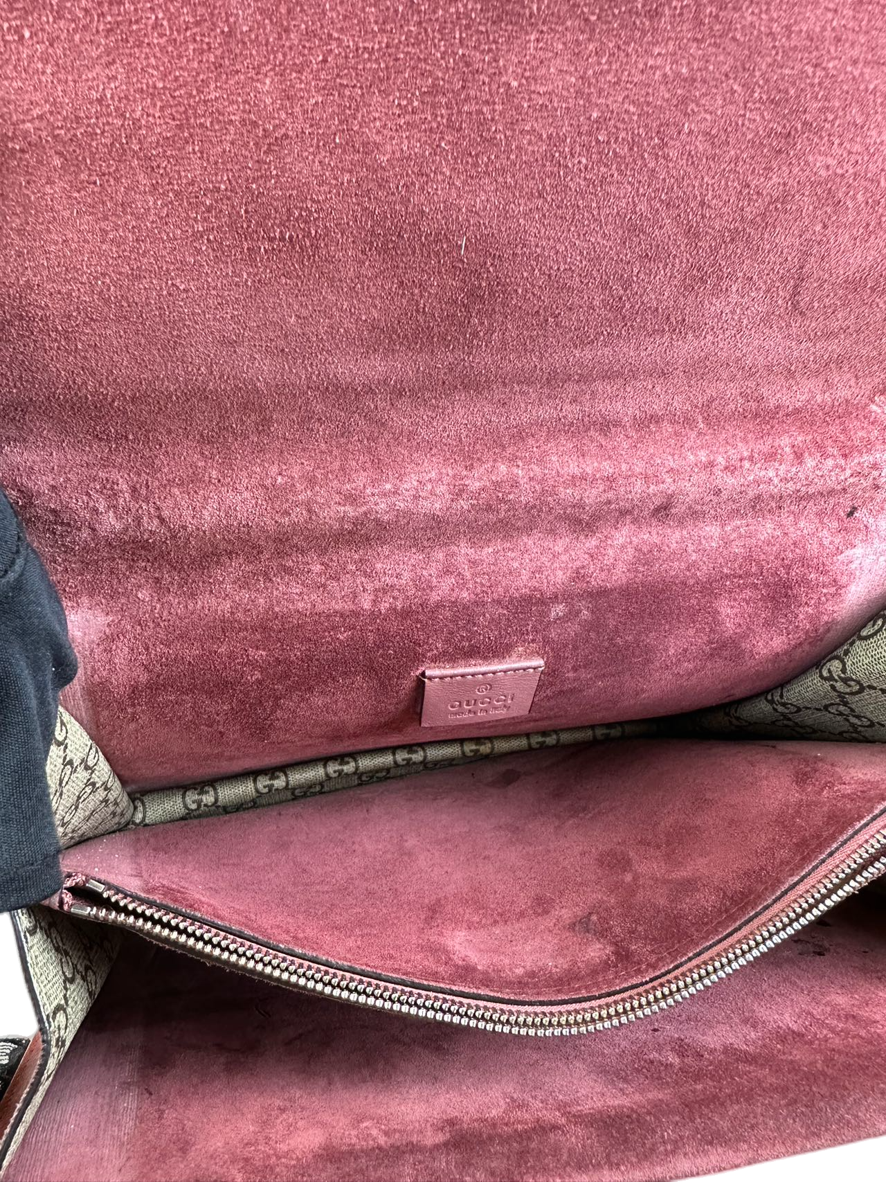 Preloved Gucci GG Logo Supreme Blooms Large Dionysus Shoulder Bag