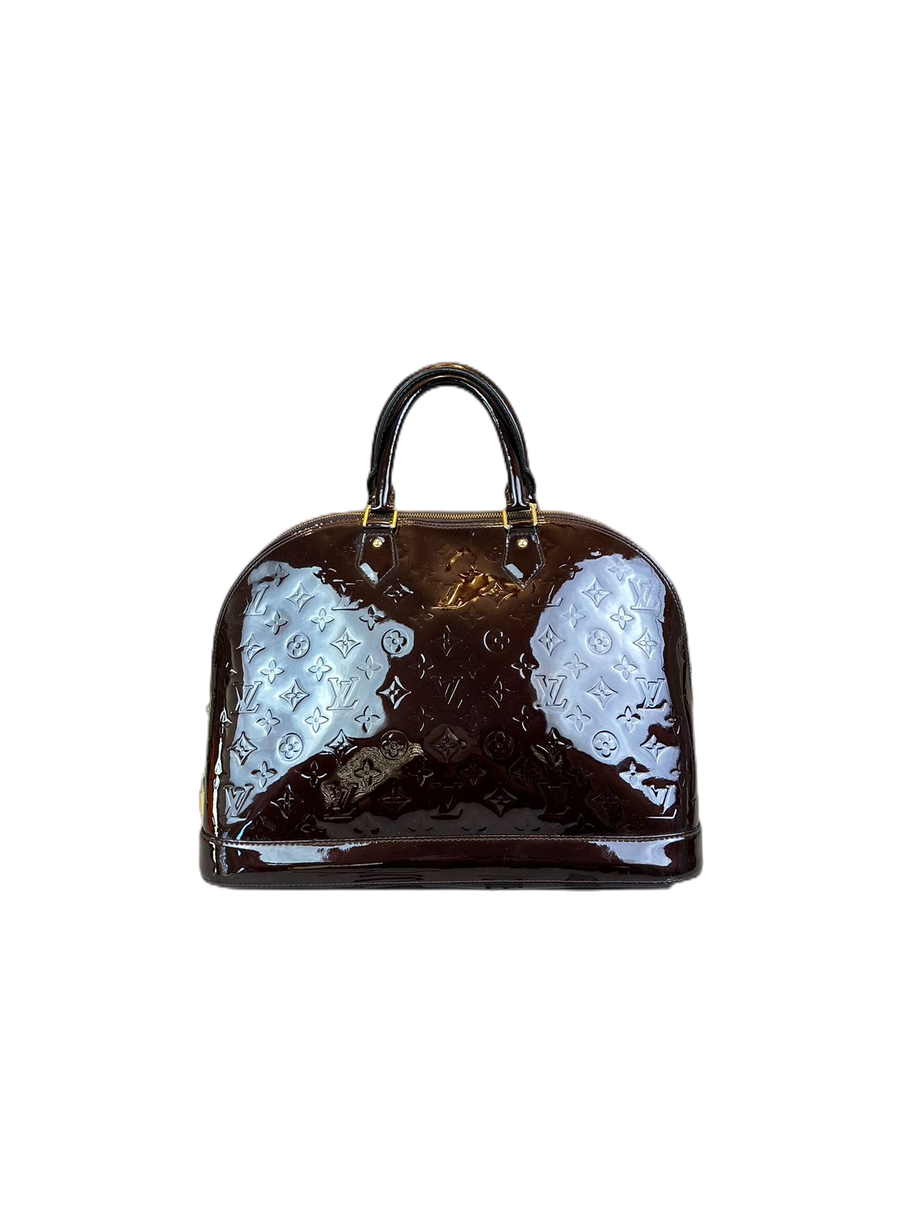 Preloved Louis Vuitton Patent leather Alma GM Satchel